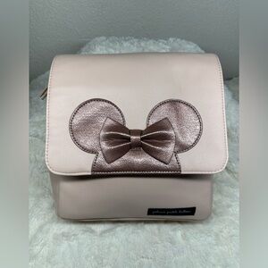 Petunia Pickle Bottom Blush Backpack with Metallic Bow